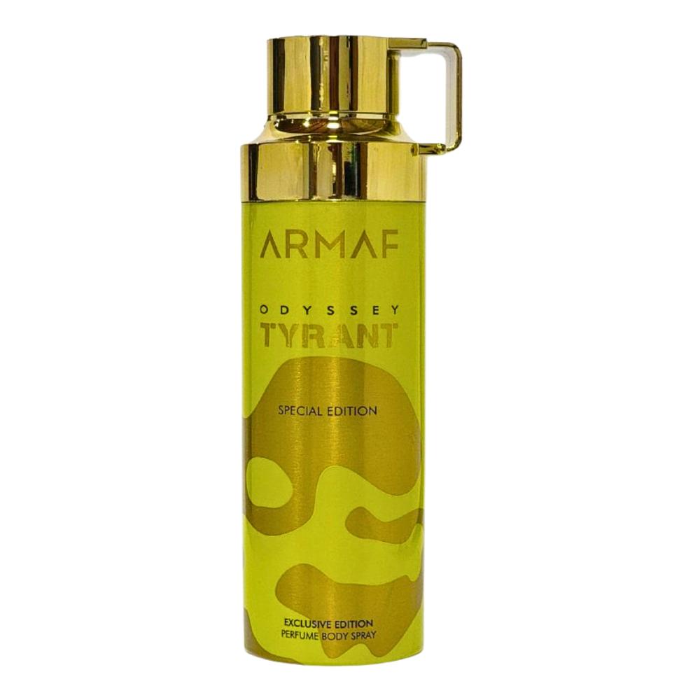 Odyssey Tyrant Special Edition Body Spray 6.8 oz Fragrances for men Citrus Woody Spicy