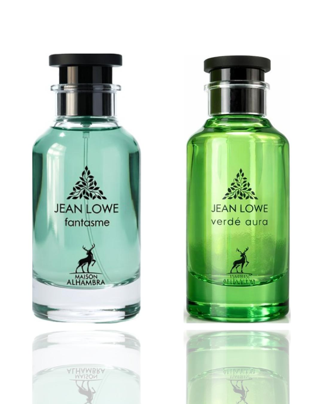 Lattafa Unisex 2-Piece Fragrance Bundle - Verde Aura Jean Lowe and Fantasme Jean Lowe Fragrance Perfumes, Scented Perfume for Women
