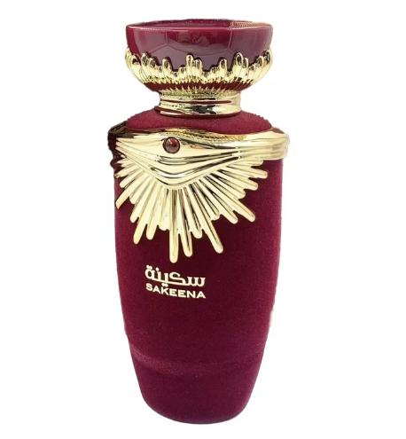 "Sakenna" by Lattafa Perfumes: Embrace tranquility and elegance with this exquisite fragrance for women. has a unique blend scent of citrus, fruity, floral, and woody accords.